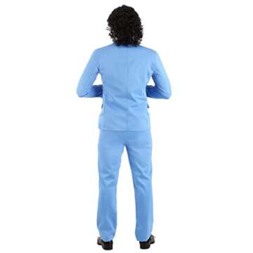 Adult Coming to America Randy Watson Costume, Men's Exclusive Jackson Heights Halloween Costume Small