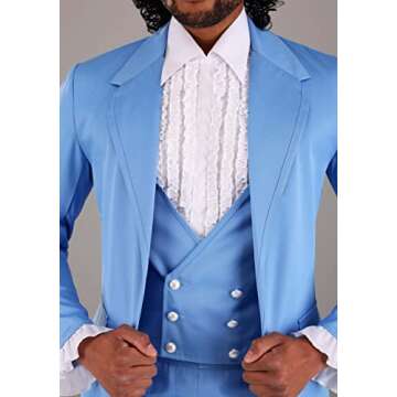 Adult Coming to America Randy Watson Costume, Men's Exclusive Jackson Heights Halloween Costume Small