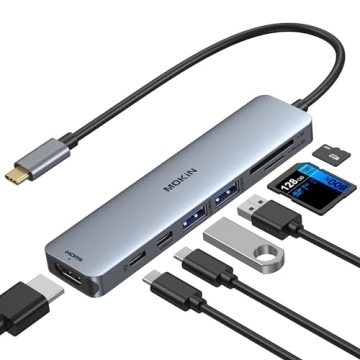 MOKiN USB C Hub - 7 in 1 HDMI Adapter for MacBook