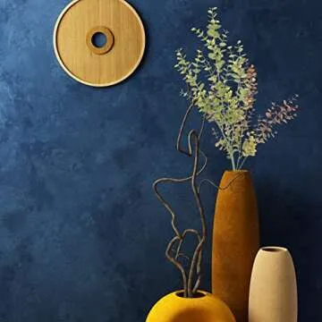 Okngr 4 Pcs Artificial Eucalyptus Leaves Greenery Stems Faux Eucalyptus Leaves Spray Silver Dollar Eucalyptus Branches Plastic Eucalyptus Stems for Floral Arrangement Home Party Wedding Decor