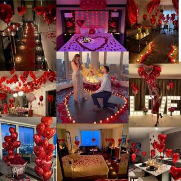 Grcypa Valentine's Day Balloons Kit for Celebration