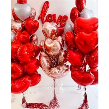 Grcypa Valentine's Day Balloons Kit for Celebration