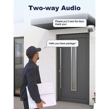 Anpviz 4K PoE Dual Lens Security Camera Outdoor Full Metal Housing, 180 Degree Wide Angle, Panoramic IP Camera with Human/Vehicle Detection, Two Way Talk, Built-in MicroSD Card Slot (H Series)