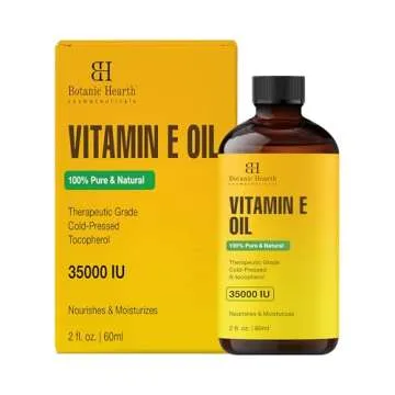 Botanic Hearth Vitamin E Oil | 100% Pure and Natural oil for Growth of Nails, Hair, Eyebrows & Eyela...