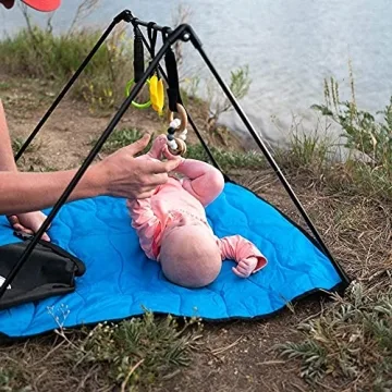 The Original Lay and Play Adventure Mat – Portable Baby Play Mat for Travel, Lightweight and Easy to Clean, Ideal for Babies to Roll, Rest, and Play, A to Z Adventure Gear