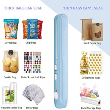 UPGRADED Mini Bag Sealer for Food Storage and Snacks