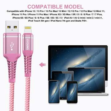 UYOUNG Long Charger Cord - 10FT Fast Charging Cable