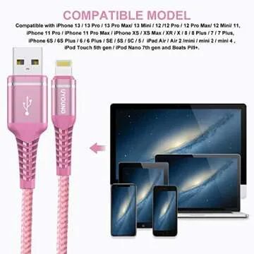 UYOUNG Long Charger Cord - 10FT Fast Charging Cable