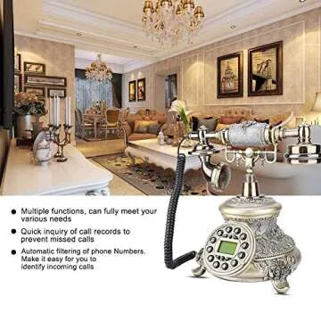 Antique Style European Desk Phone for Home and Office