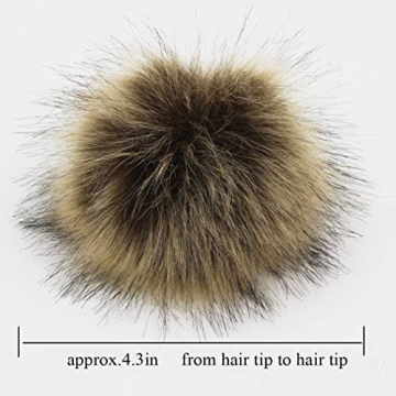12pcs Removable Faux Fox Fur Pom Pom Accessories