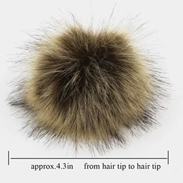 12pcs Removable Faux Fox Fur Pom Pom Accessories