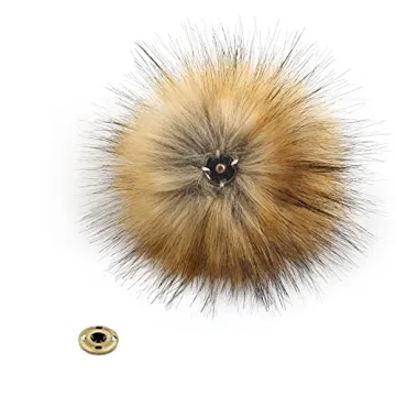 12pcs Removable Faux Fox Fur Pom Pom Accessories