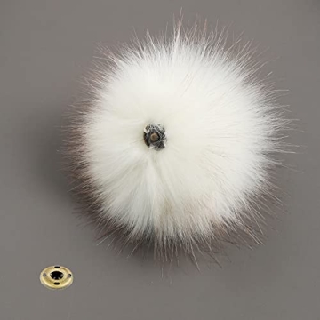 12pcs Removable Faux Fox Fur Pom Pom Accessories