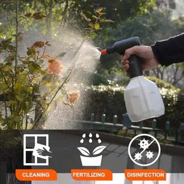 HIFAY ES1 Electric Spray Bottle 1L/0.26 Gallon, Spray 100 Bottles On a Single Charge, Handheld Rechargeable Battery Powered Sprayer,Automatic Sprayer,Plant Mister for Plants in Lawn and Garden
