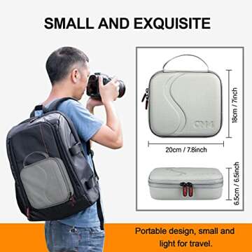 STARTRC OSMO Mobile 4 Case,Waterproof Portable Storge Bag Travel Case for DJI OM 4 / OSMO Mobile 3 Gimbal Stabilizer