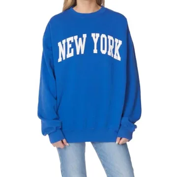 Stylish Secret Island Vintage Oversized NY Sweatshirt