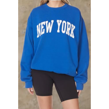 Stylish Secret Island Vintage Oversized NY Sweatshirt