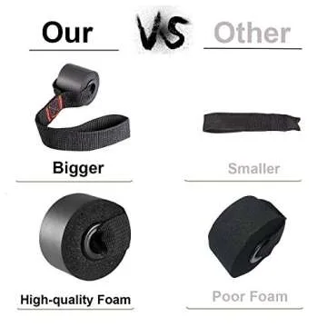 Door Anchor for Resistance Bands Anchor Attachment Secure Door Anchor for Bands Heavy Duty Door Anchor for Fitness Band Door Jamb Anchor Exercise Workout Band Anchor (Larger/Won't Damage Door)