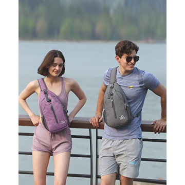 Versatile Lightweight WATERFLY Crossbody Sling Backpack