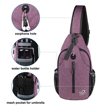 Versatile Lightweight WATERFLY Crossbody Sling Backpack
