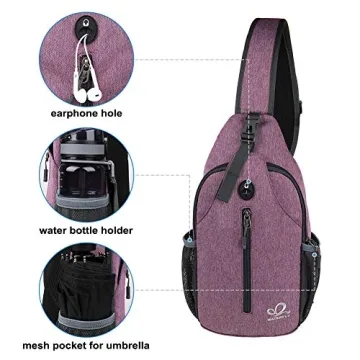 Versatile Lightweight WATERFLY Crossbody Sling Backpack