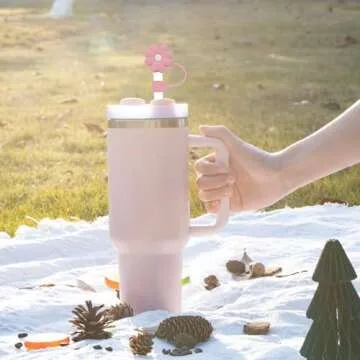 Cute Silicone Straw Covers for Stanley Cup - 4 Pcs