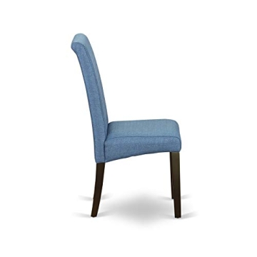 Modern Dining Table Set with 8 Chairs in Cappuccino Finish