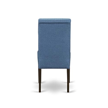 Modern Dining Table Set with 8 Chairs in Cappuccino Finish