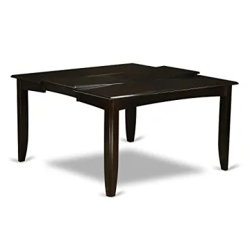 Modern Dining Table Set with 8 Chairs in Cappuccino Finish