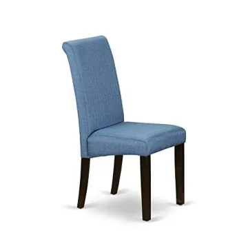 Modern Dining Table Set with 8 Chairs in Cappuccino Finish