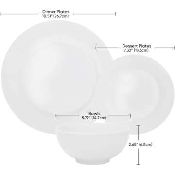 Elegant Smartxchoices 18-Piece Dinnerware Set for 6