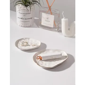 Elegant Ceramic Jewelry Dish Set for Women - AISBUGUR