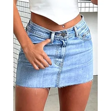 Just Quella Fringed Mini Skirt for Women - Stylish & Stretchy!