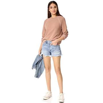 AGOLDE Women's Parker Vintage Cutoff Shorts, Swapmeet, Blue, 29