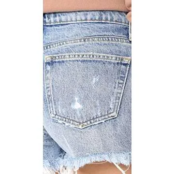 AGOLDE Women's Parker Vintage Cutoff Shorts, Swapmeet, Blue, 29