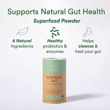 Your Super Gut Feeling Superfood Powder - Instant Celery Drink Powder, Prebiotics for Gut Health - C...