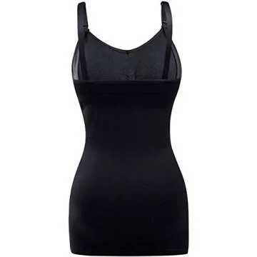 Womens Nursing Tank Tops Built in Bra for Breastfeeding Maternity Camisole Brasieres Color Black Grey White Size S Pack of 3