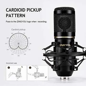 ZINGYOU BM-800 Microphone Set for Studio Recording