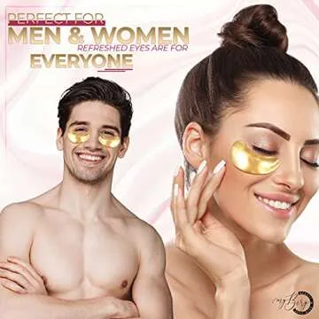 MyBerg Under eye patches for puffy eyes dark circles and puffiness - 30 pairs - Complementary Facial Skincare Treatment w/Additional 8 Lips Masks