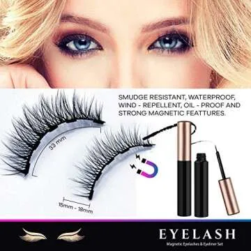 Alfea Magnetic Lashes & Eyeliner Kit – 10 Pieces