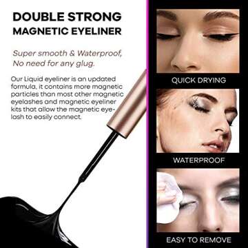 Alfea Magnetic Lashes & Eyeliner Kit – 10 Pieces