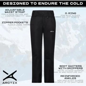 Arctix Women's Insulated Snow Pants - Black Large Short