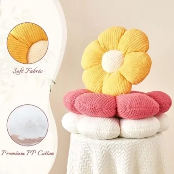 Cute Flower Throw Pillow for Home Decor - Kcvvcr