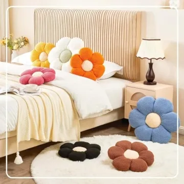 Cute Flower Throw Pillow for Home Decor - Kcvvcr