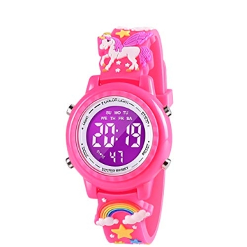 VAPCUFF Unicorn Kids Watch: Ideal Gift for Girls Age 3-10