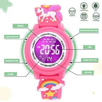 VAPCUFF Unicorn Kids Watch for Ages 3-10 - Perfect Gift!