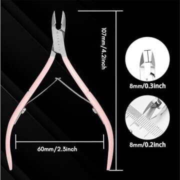 Makartt Cuticle Nippers for Home and Salon Use
