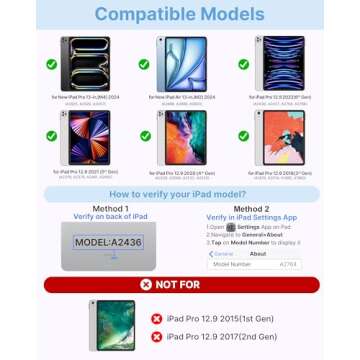 typecase Touch Case with Keyboard for iPad Pro 13-inch (M4, 2024), iPad Air 13-inch (M2, 2024) & iPa...