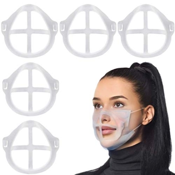 5 PCS Premium 3D Face Mask Bracket keeps Mask Away from Face - New and Improved Design is Lightweight and Breathable