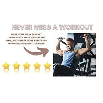 5 PCS Premium 3D Face Mask Bracket keeps Mask Away from Face - New and Improved Design is Lightweight and Breathable